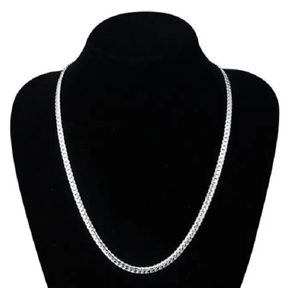 Sterling Silver Snake Link Necklace & Bracelet Set!
